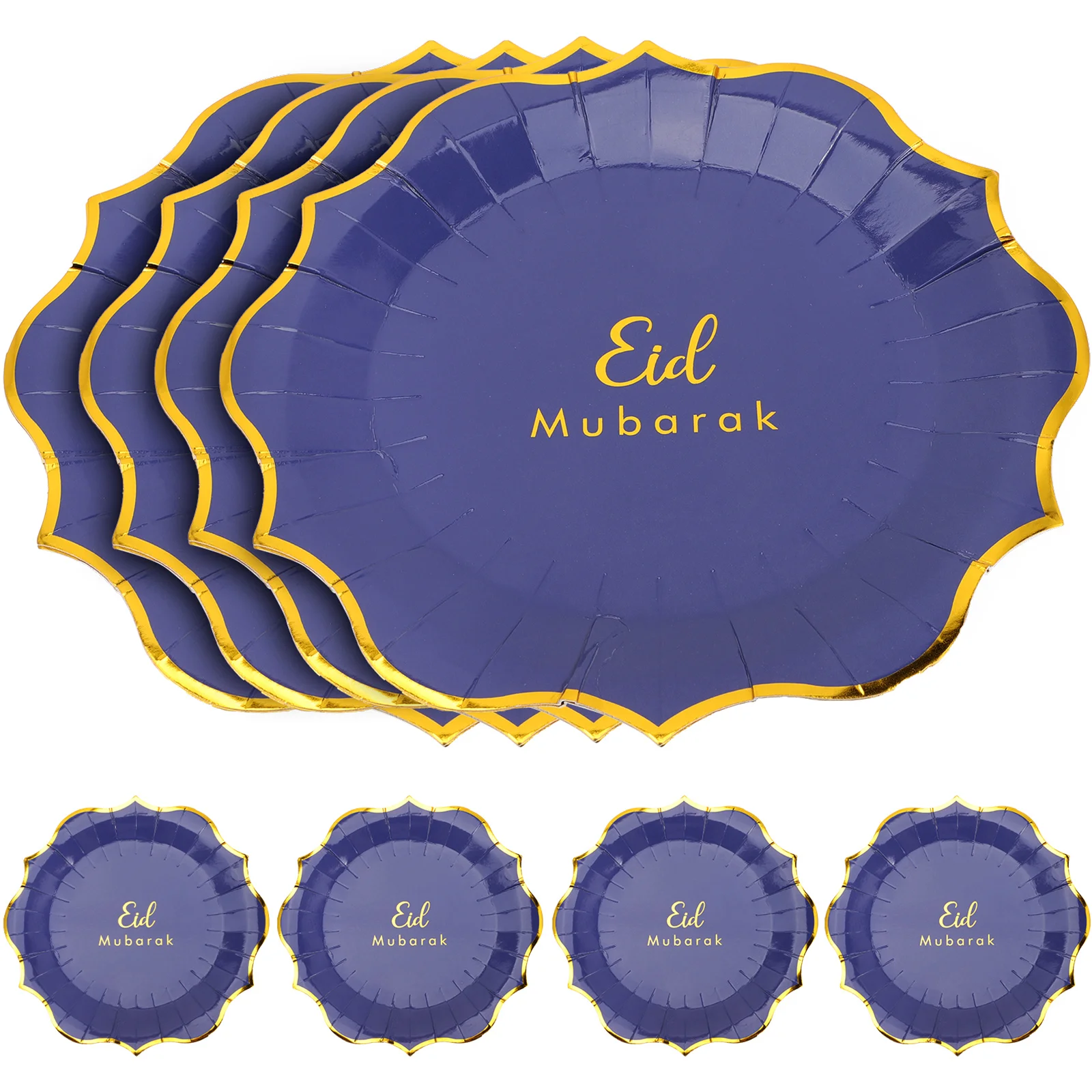 

8pcs Party Paper Plate Ramadan Party Supplies Party Plate Eid Party Supplies Party Plate