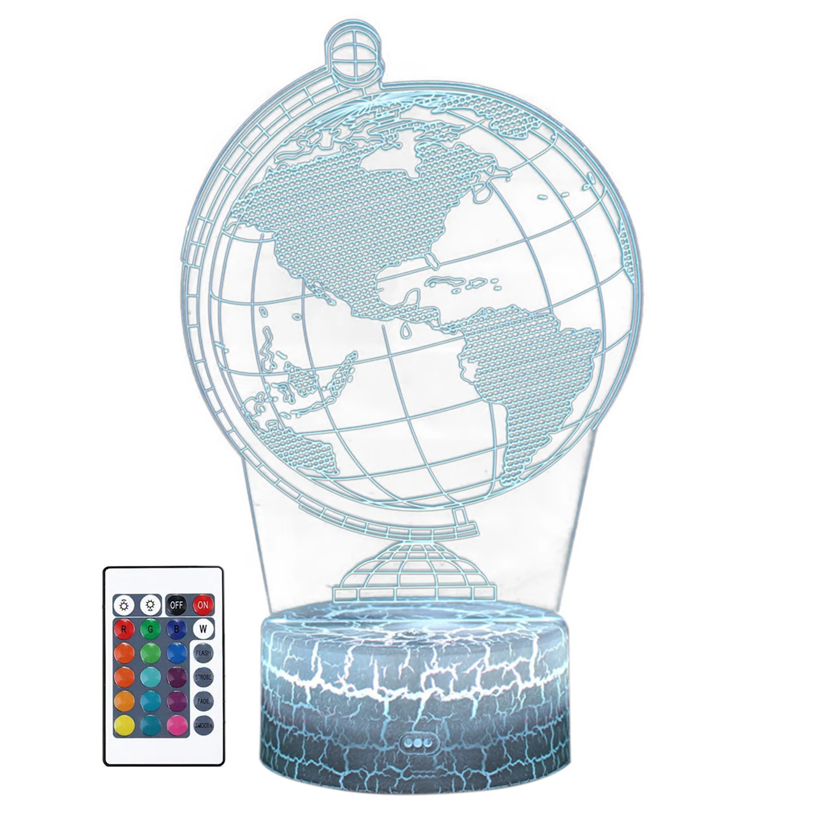 

3D Pattern Night Light USB/Battery Powered LED Sleeping Illusion Remote Lamp Room Decoration Lampe Night Lights