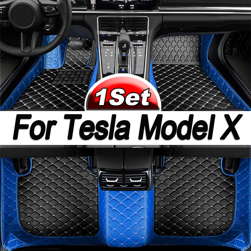 

Автомобильные коврики для Tesla Model X 2016 ~ 2022, 6 сидений, второй ряд, без поручней, защита от грязи, детали интерьера, напольные коврики, автомобильные аксессуары