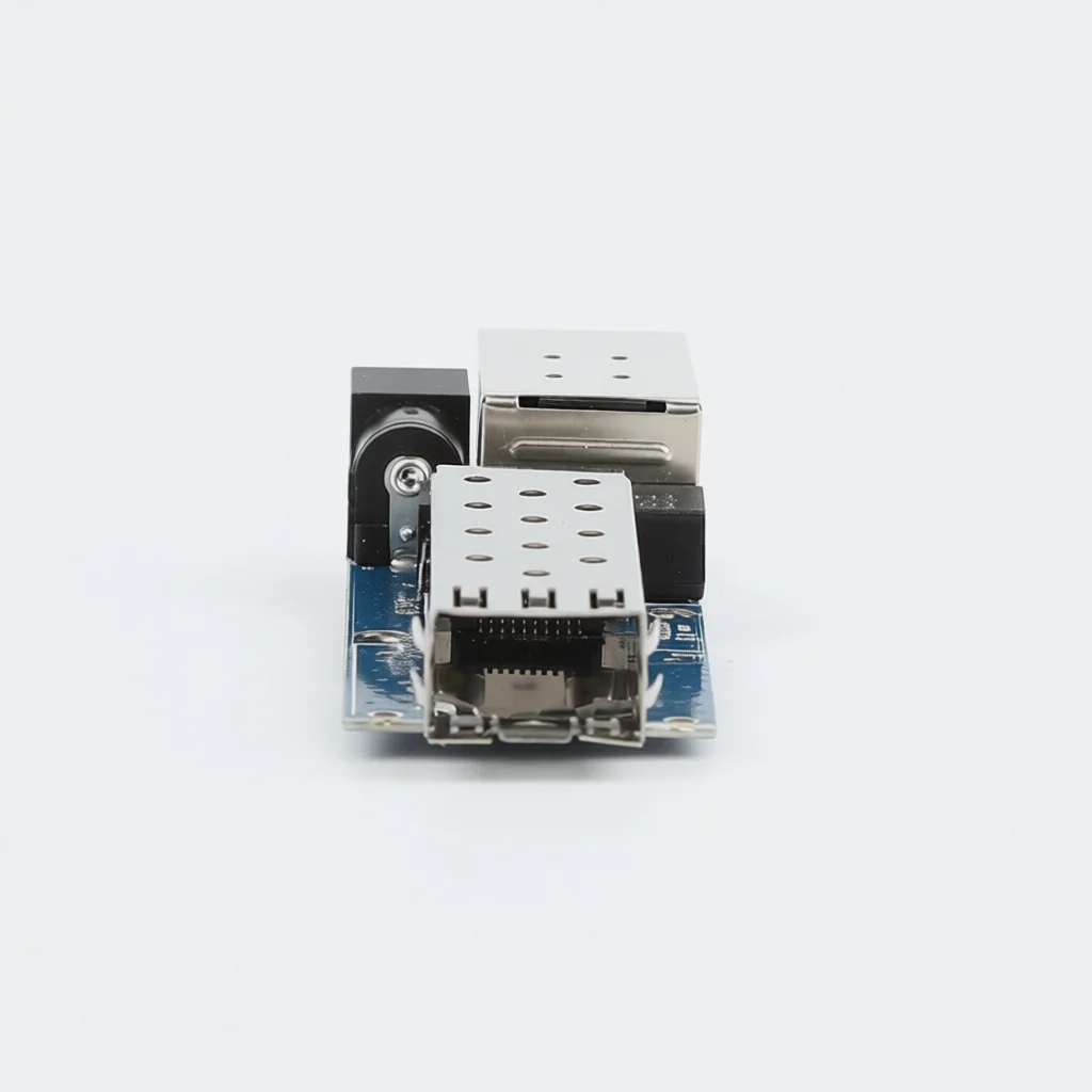 Фото Компактная плата SFP Gigabit Transceiver PCBA, оптический медиаконвертер 1.25G, компоненты сетевого оборудования, поддержка одинарного и двойного оптического волокна №4