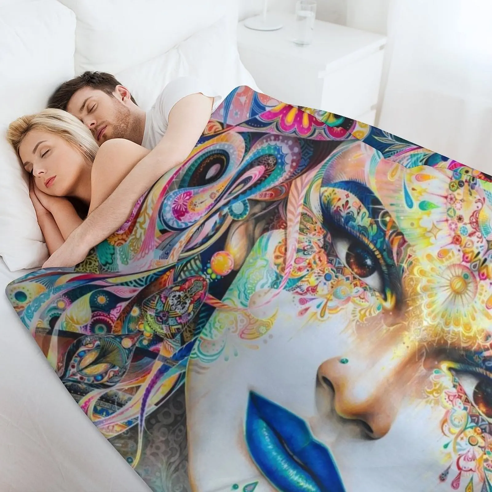 Shakti - горизонтальное одеяло из фланелевой ткани рождественские подарки для