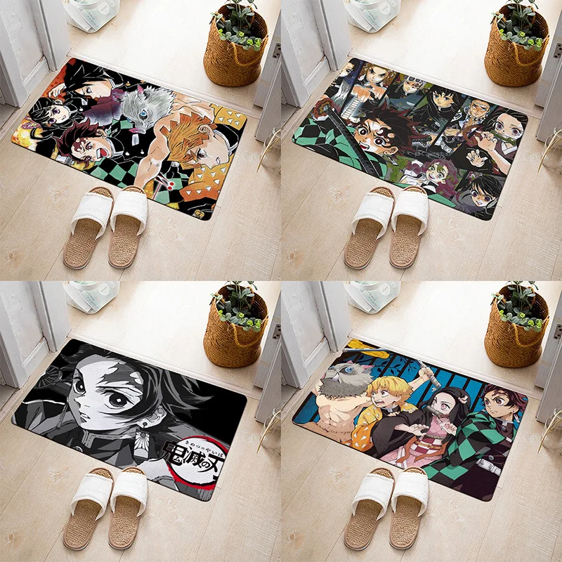 

Japanese Anime Rug Door Mat Bedroom Hallway Kitchen Living Floor Mat Home Kawaii Room Decor Carpet Non-slip Entrance Doormat
