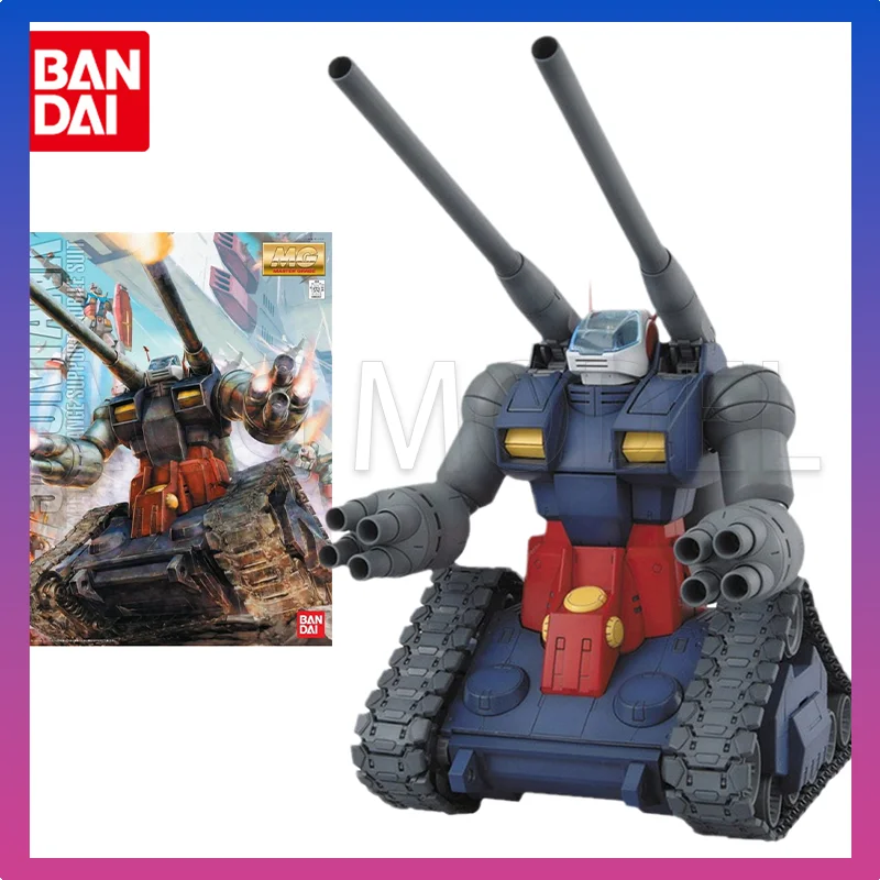 Фото В наличии Bandai, оригинальный комплект модели Gundam, аниме-фигурка MG 1/100 RX-75 GUNTANK, фигурки, игрушки, коллекционные украшения, подарки №1