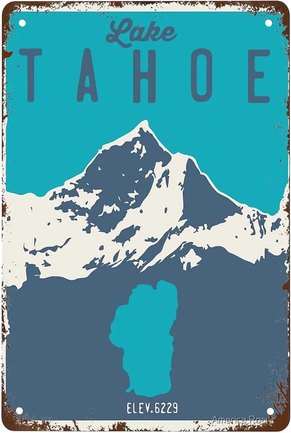 Забавный Lke Thoe. Cnvs Sgns Wll Decor Vntge Metl Tn Sgn rt Плакат Fun Cfe Ktchen Grge Mn Cve Office Bthroom Decorton Gft 8x