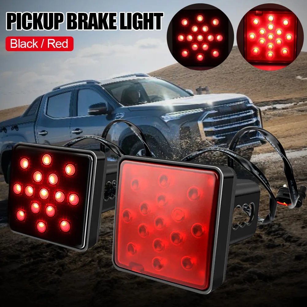 

12V LED Pickup Brake Light Truck Trailer Taillight Red Warning Light Plug and Play Trailer Hook Towing Bayonet Tail Light