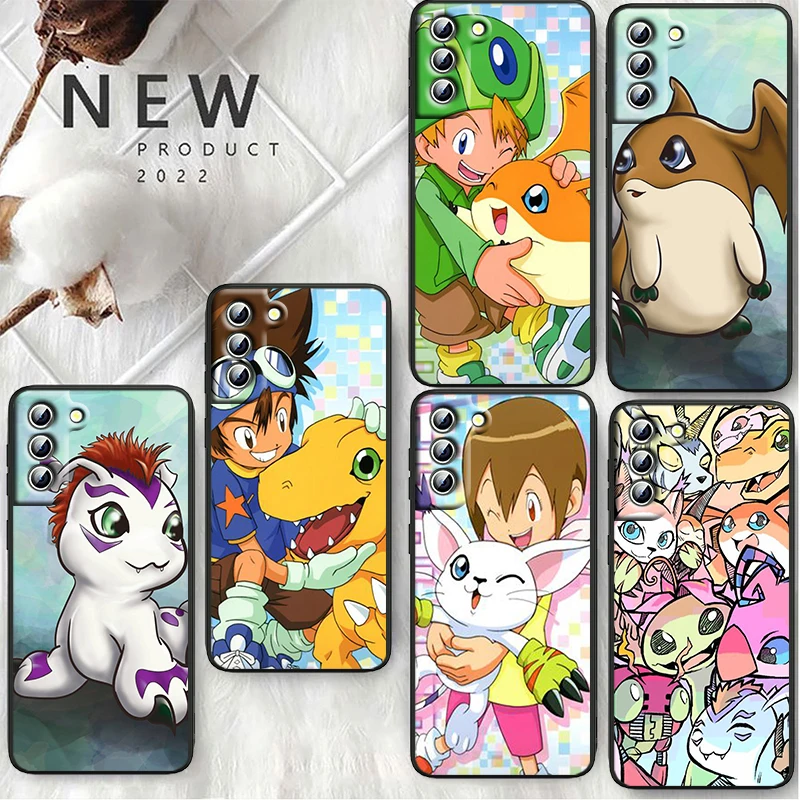 

Anime Cartoon Cute Digital Baby Phone Case For Samsung S23 S22 S21 S20 S10 S8 Note 20 A9 A73 A71 A53 A33 Ultra Plus FE Black
