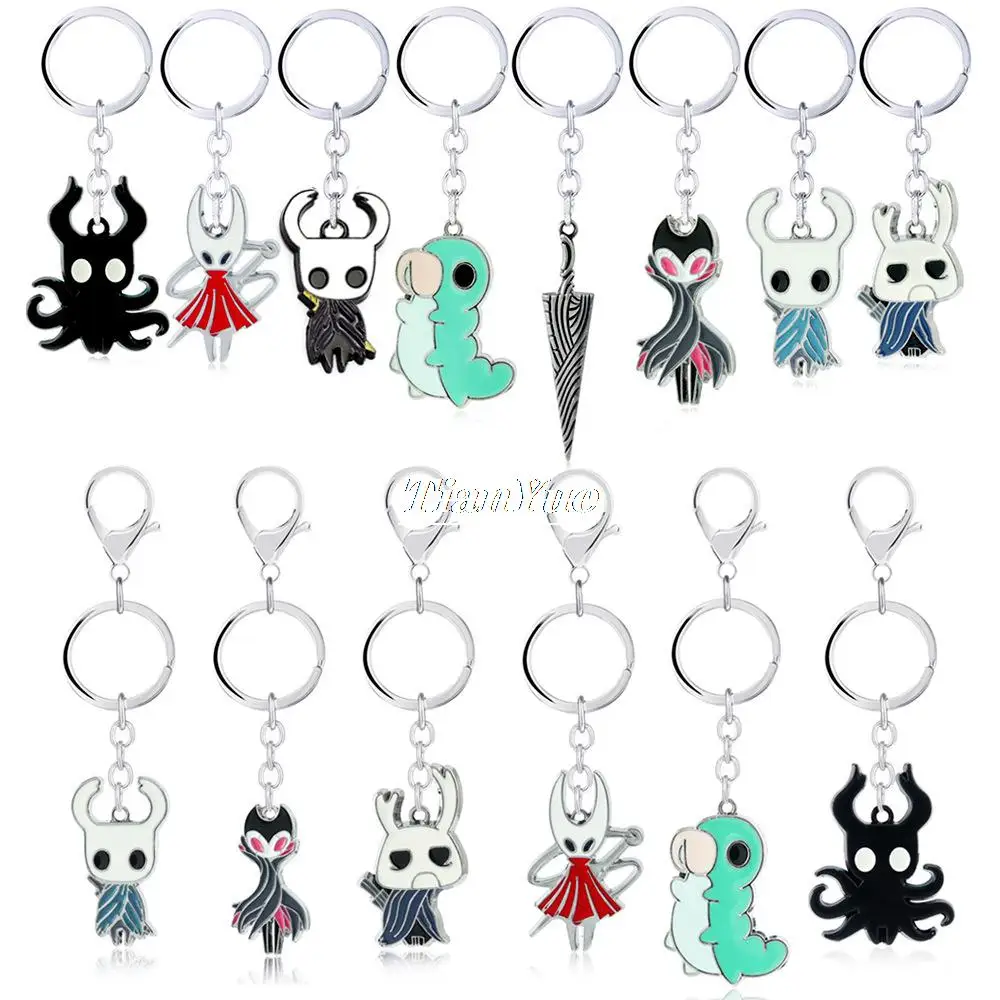 

Anime Hollow knight Leading role keychain Backpack Pendant Metal Ornaments 5cm