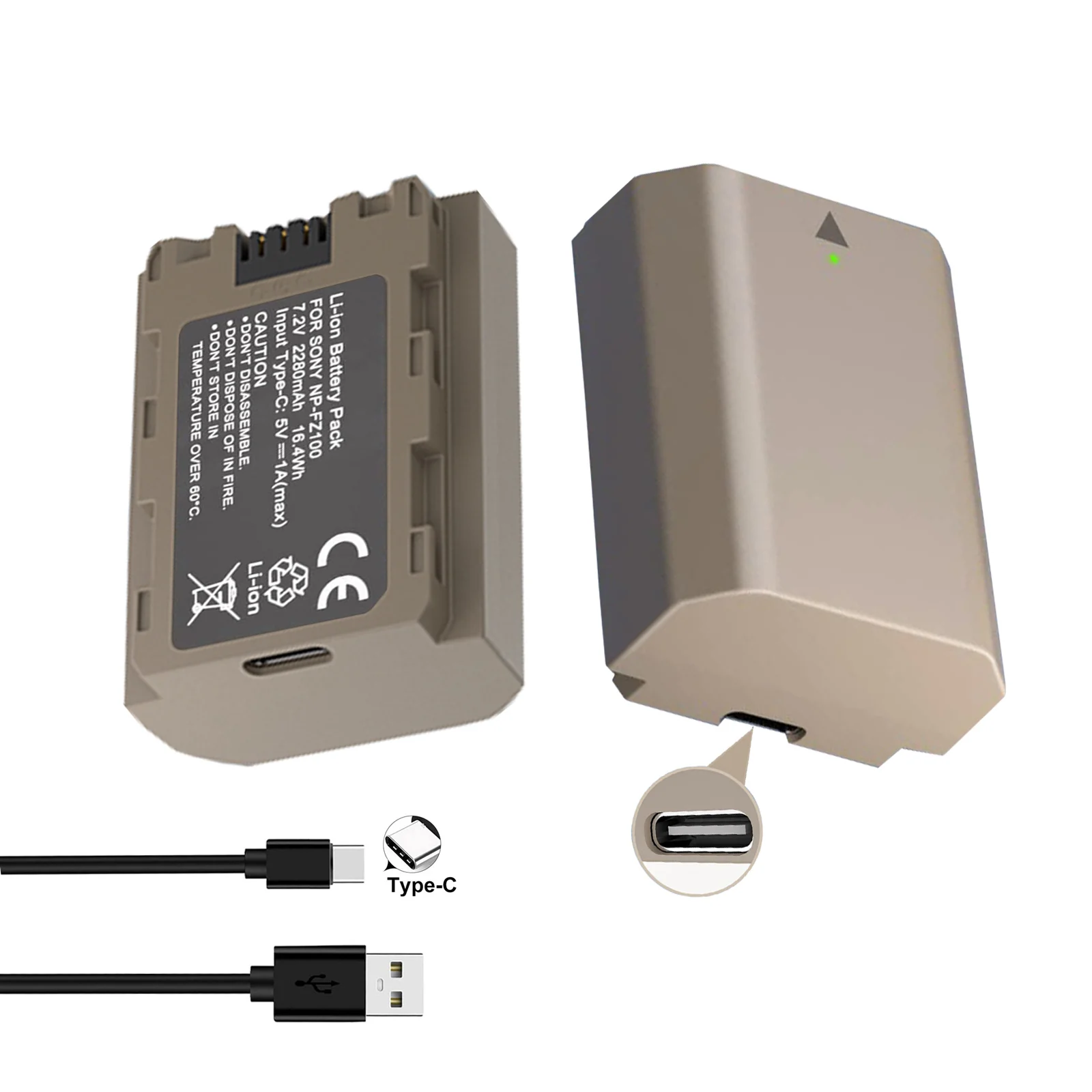 

Аккумулятор NP FZ100 NPFZ100 NP-FZ100 с зарядным входом типа C для камер Sony Alpha A7III A7R III A9 Alpha 9 A7R3 A6600