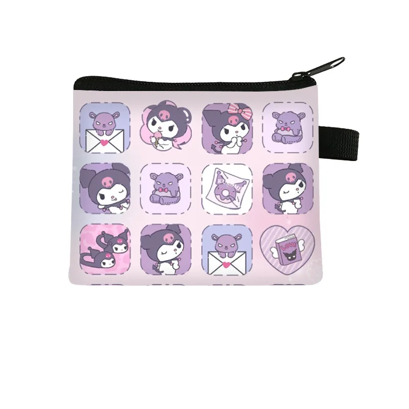 

Лидер продаж 2022, креативный мультяшный Sanrioeds Kuromi, милый кошелек для монет, ключей и наушников из полиэстера, отличный подарок для друзей