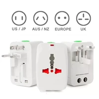 universal plug world travel converter plug adapter international port ac charger au us uk to eu power round socket 6a 250v plug