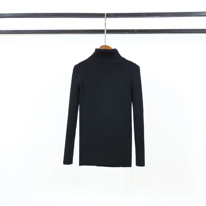 

Женский свитер, новая осенне-зимняя блузка с длинными рукавами и узким низом, свитер с высоким воротником