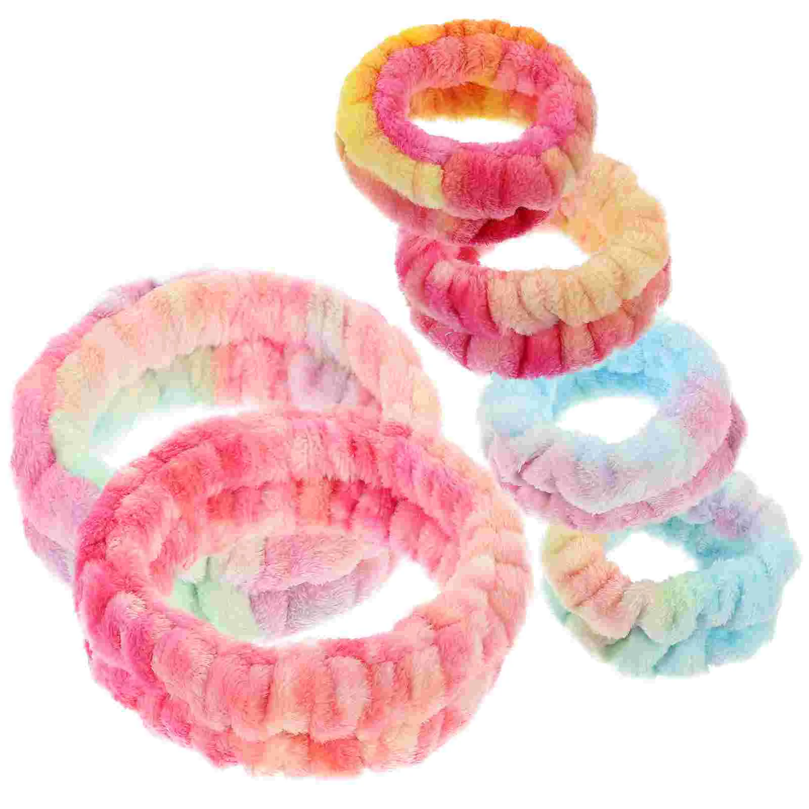 

2 Sets Hair Band Wristband Headband Washing Face Spa Wristbands Microfiber Gym Towels Sweatband Hairband Miss Makeup