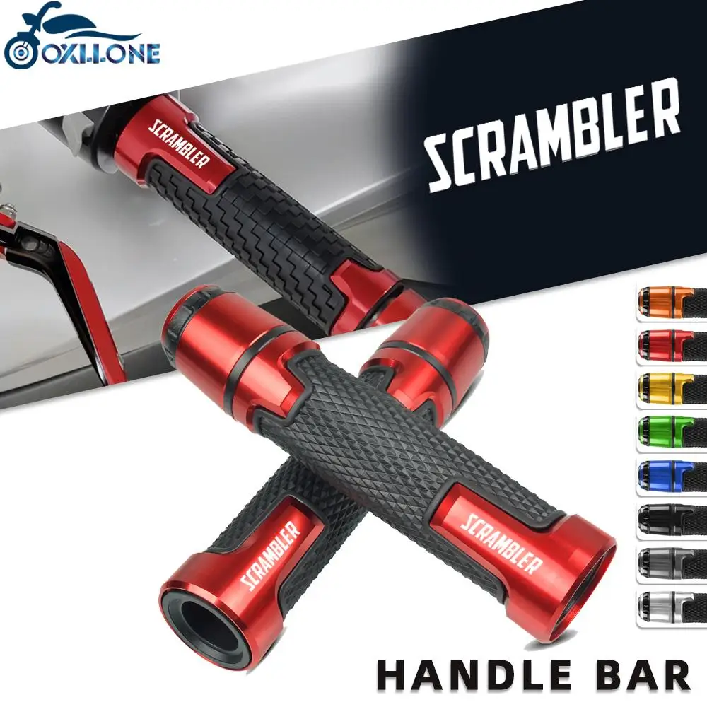 

Motorcycle CNC Handlebar Grips Hand Grips Ends 7/8" 22mm FOR DUCATI SCRAMBLER400 1100 SCRAMBLER CAFE RACER CLASSIC DESERT SLED
