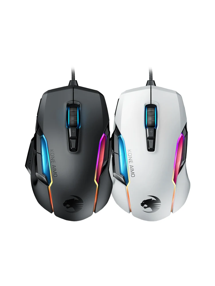 

ROCCAT KONE AIMO master RGB gaming computer wired big hand mouse programming macro 16000DPI