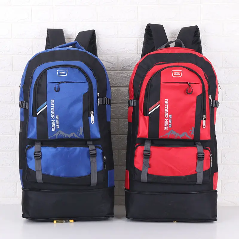 

110L Quality Nylon Waterproof Travel Backpacks Men Climbing Travel Bags Hiking Backpack Outdoor Sport School Bag Backpack E112