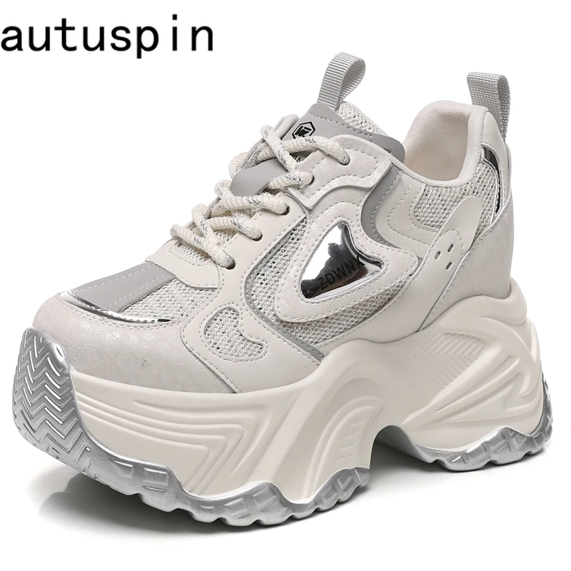 Женская обувь AUTUSPIN 10 см весна-лето 209 уличная с внутренней высотой увеличенная