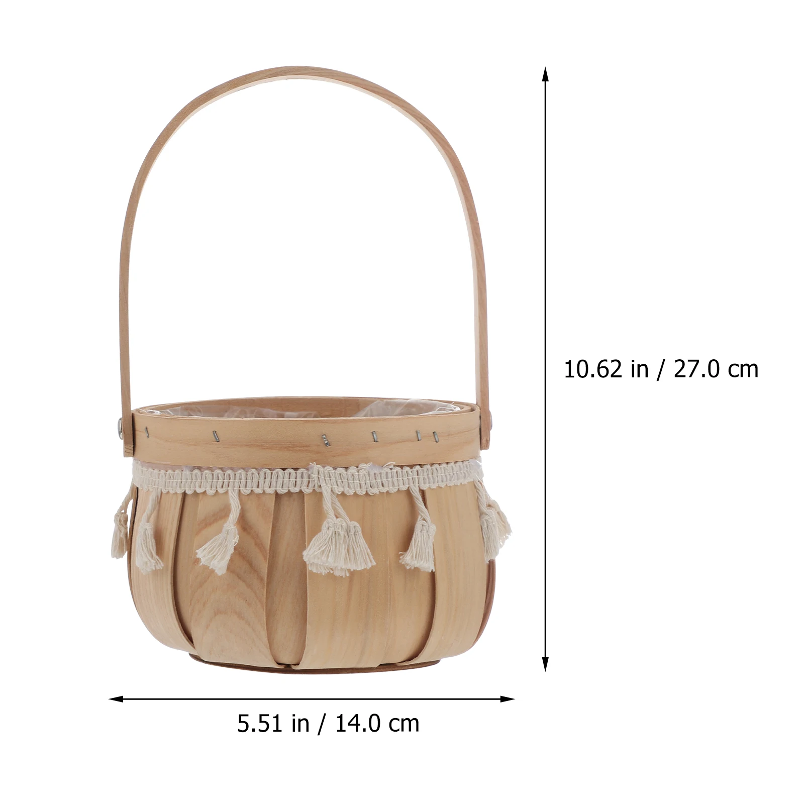 1 шт. плетеная большая корзина ручной работы с ручкой для горшка круглая тыквой