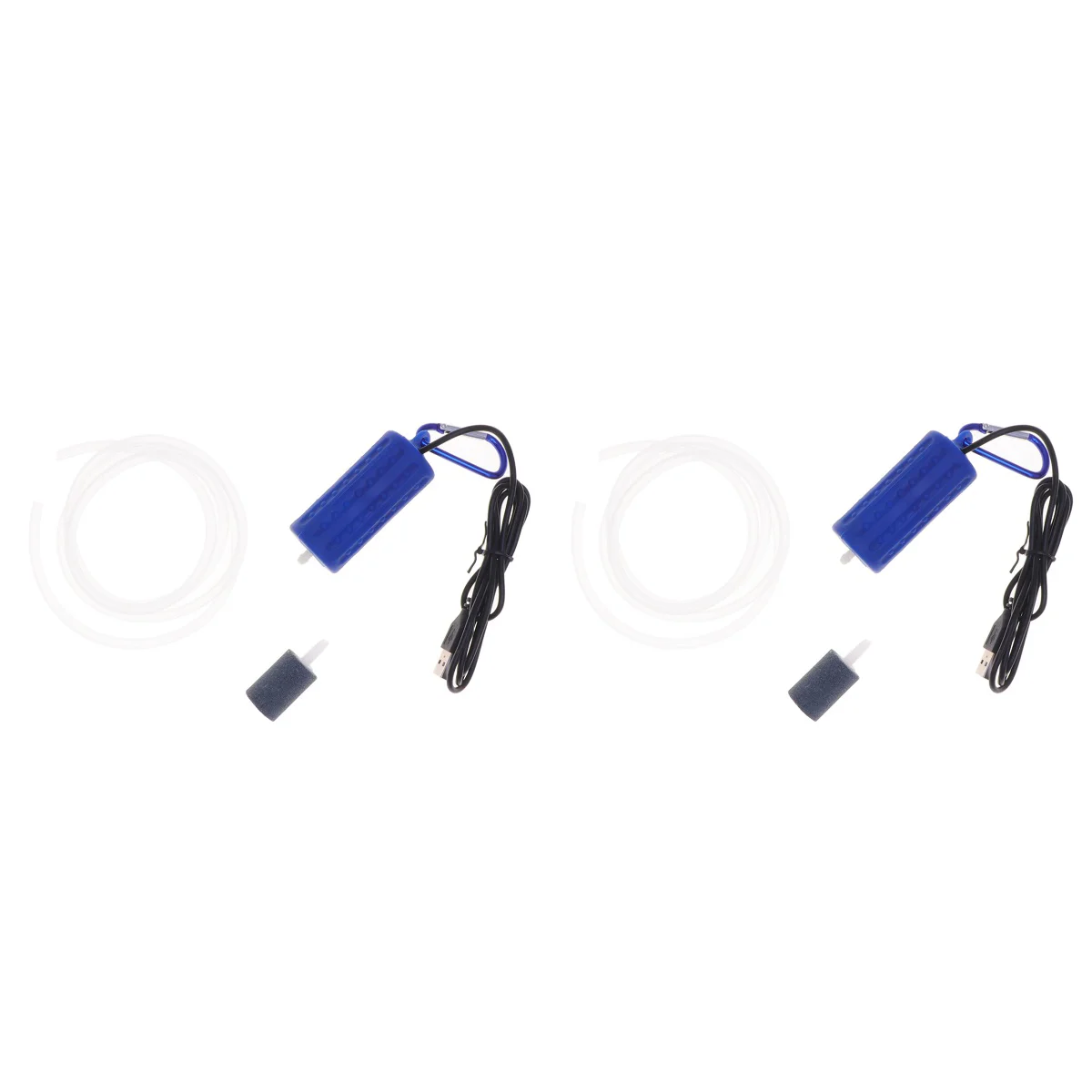 

2 шт., малошумный USB воздушный шланг, темно-синий