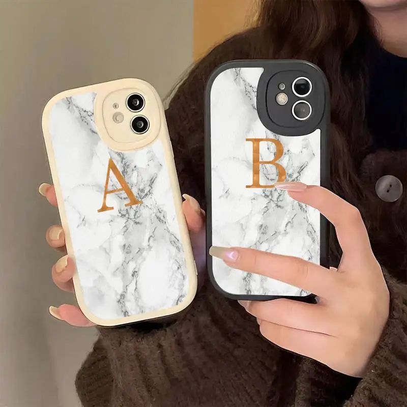 

Custom name shell Marble background letters Hard Leather Phone Case for iPhone 13 12 Mini 11 14 Pro Max Xs X Xr 7 8 Plus 6 6s Se