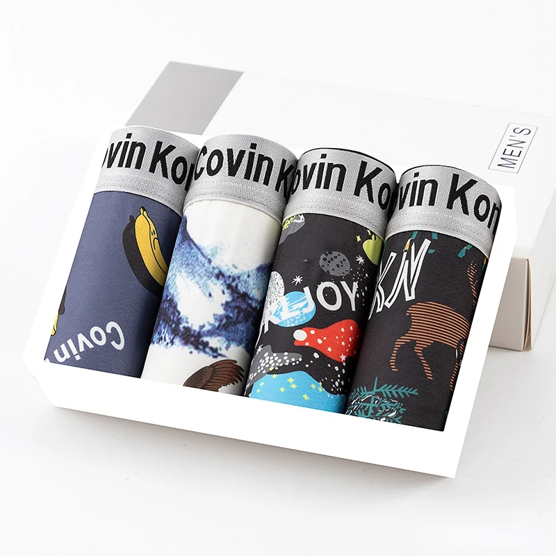 Men's Panties Set Cotton Men Underwear Men Boxer Men's Briefs Soft Man Undrewear Breathable Men Underpants Sexy Men's Shorts Set