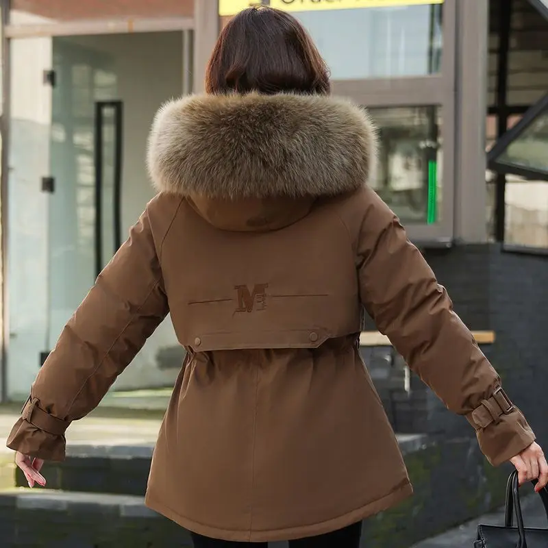 2022 New Mid Length Thickened Style Overcomes Korean Loose Fashion Leisure Age Reducing Cotton Jacket Winter Women's Coat