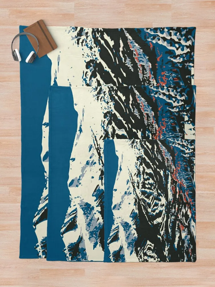 Винтажное лыжное одеяло Breckenridge с постером тонкое для детской кровати