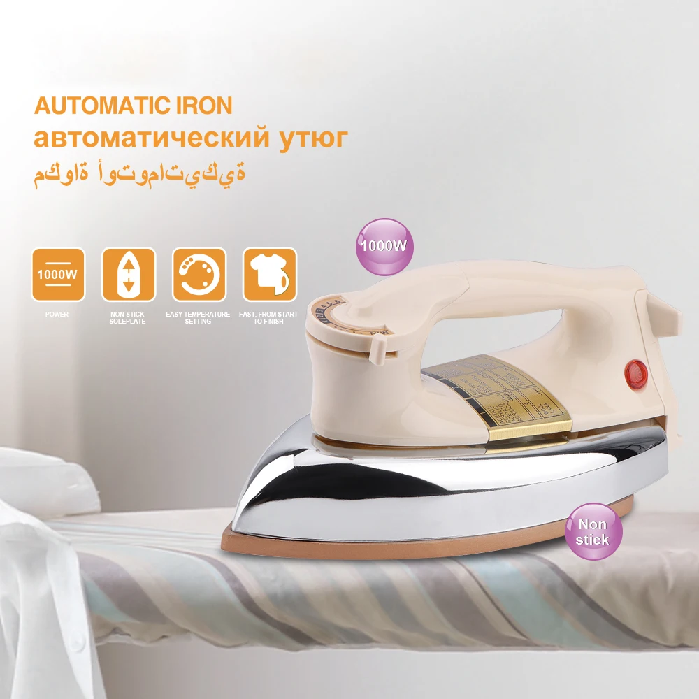 Electric classical Dry Iron for Clothes Industrial Use and Household No Steam Clothes Iron old-fashioned electric Dry iron