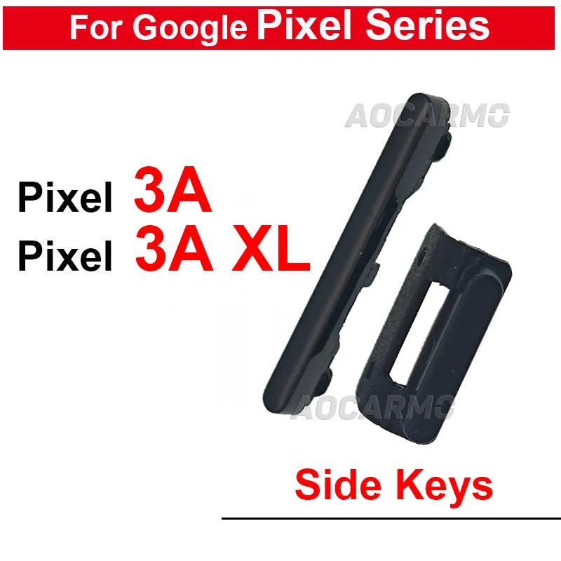 Для Google Pixel 3A XL 3axl черные/белые/фиолетовые кнопки включения/выключения громкости боковые клавиши запасные части