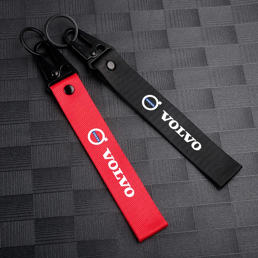 1 шт. Автомобильный Брелок-лента кольцо для ключей шнурок автомобильные аксессуары для Volvo V40 V50 S40 S80 XC60 S90 XC90 S60 XC40 C40 V60 V90