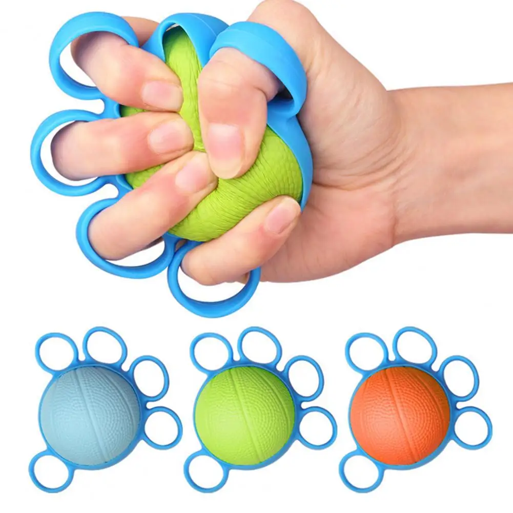

Finger Strength Circle Practical Unisex High Rebound Fitness Equipment Finger Exerciser Ball Hand Grip Ball