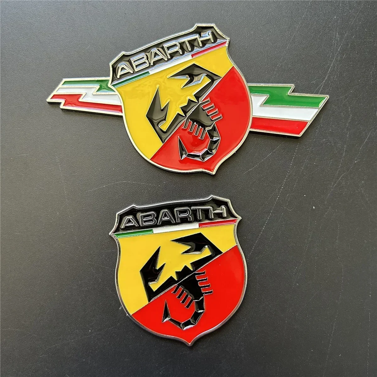 3D наклейки на автомобиль эмблема значок боковое крыло наклейка багажник для Fiat