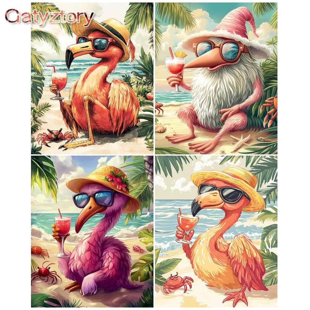 GATYZTORY картина по номерам животные рисунок на холсте настенное искусство ручная