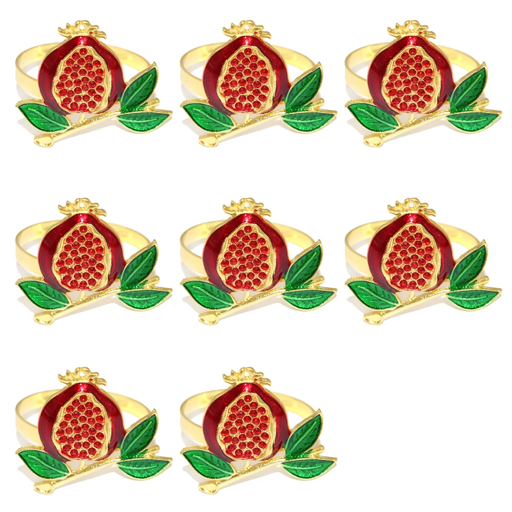 

Кольца для салфеток Двианна золотые набор из 6 штук