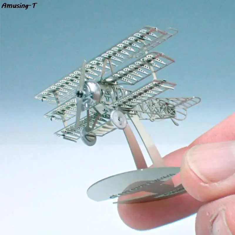 

Metal DIY Manual Assembly Model Aircraft Model Mini Fighter Model Gift Assemble Fighter Model Gift Toys Building Tool Sets Metal