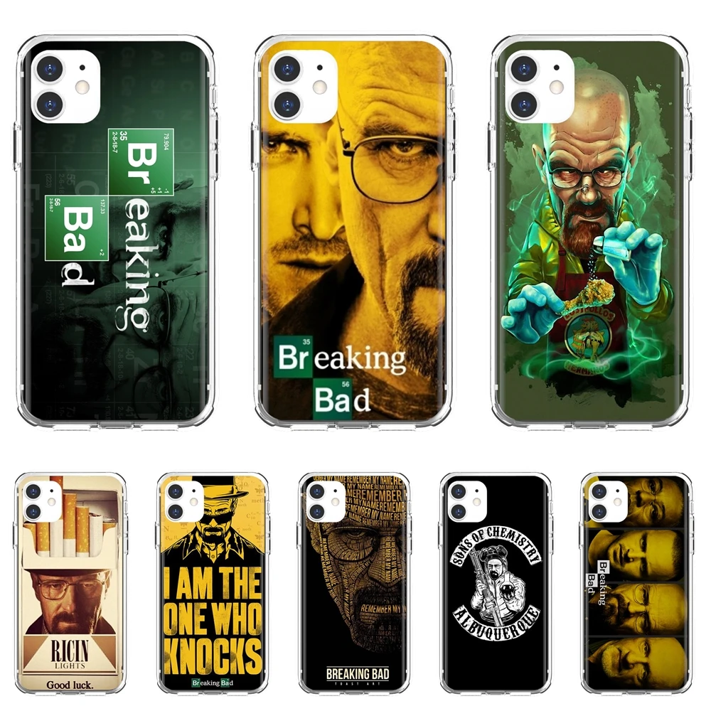 

For iPod Touch iPhone 10 11 12 Pro 4S 5S SE 5C 6 6S 7 8 X XR XS Plus Max 2020 Silicone Cover Breaking-Bad-Chemistry-Crime-Walter