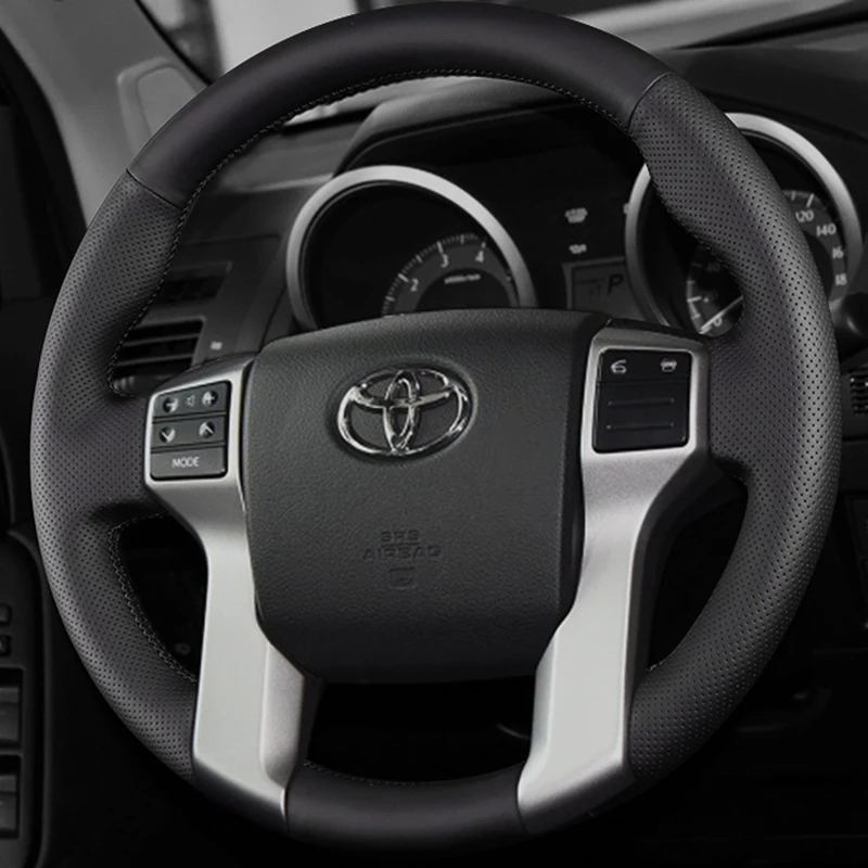 

Изготовленный На Заказ Чехол Для Рулевого Колеса Автомобиля Из Натуральной Кожи Подходит Для Toyota Land Cruiser Prado 2010-2017 Tundra 2014-2019 Tacoma 2012-2019