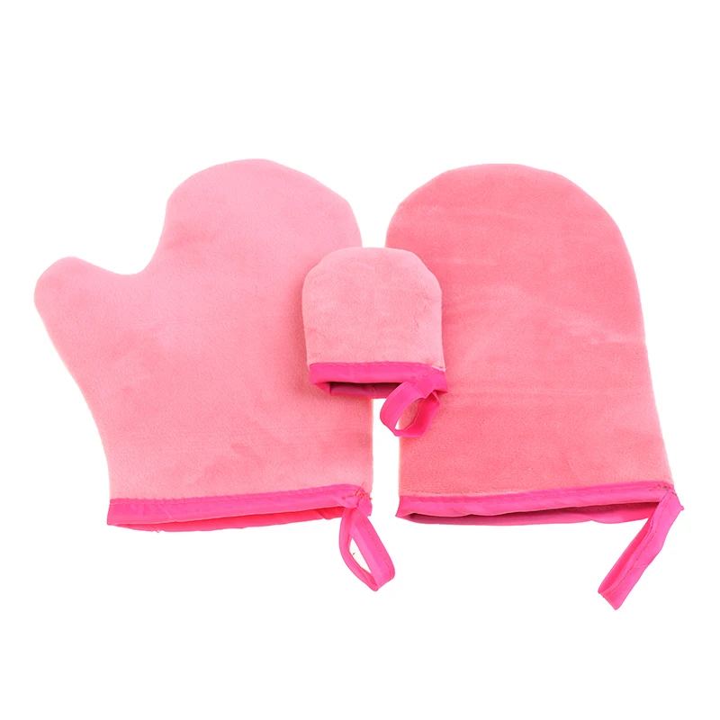 

Многоразовый аппликатор для самозагорания тела, перчатки для загара, перчатка для очистки тела, кремового лосьона, мусса, розовая