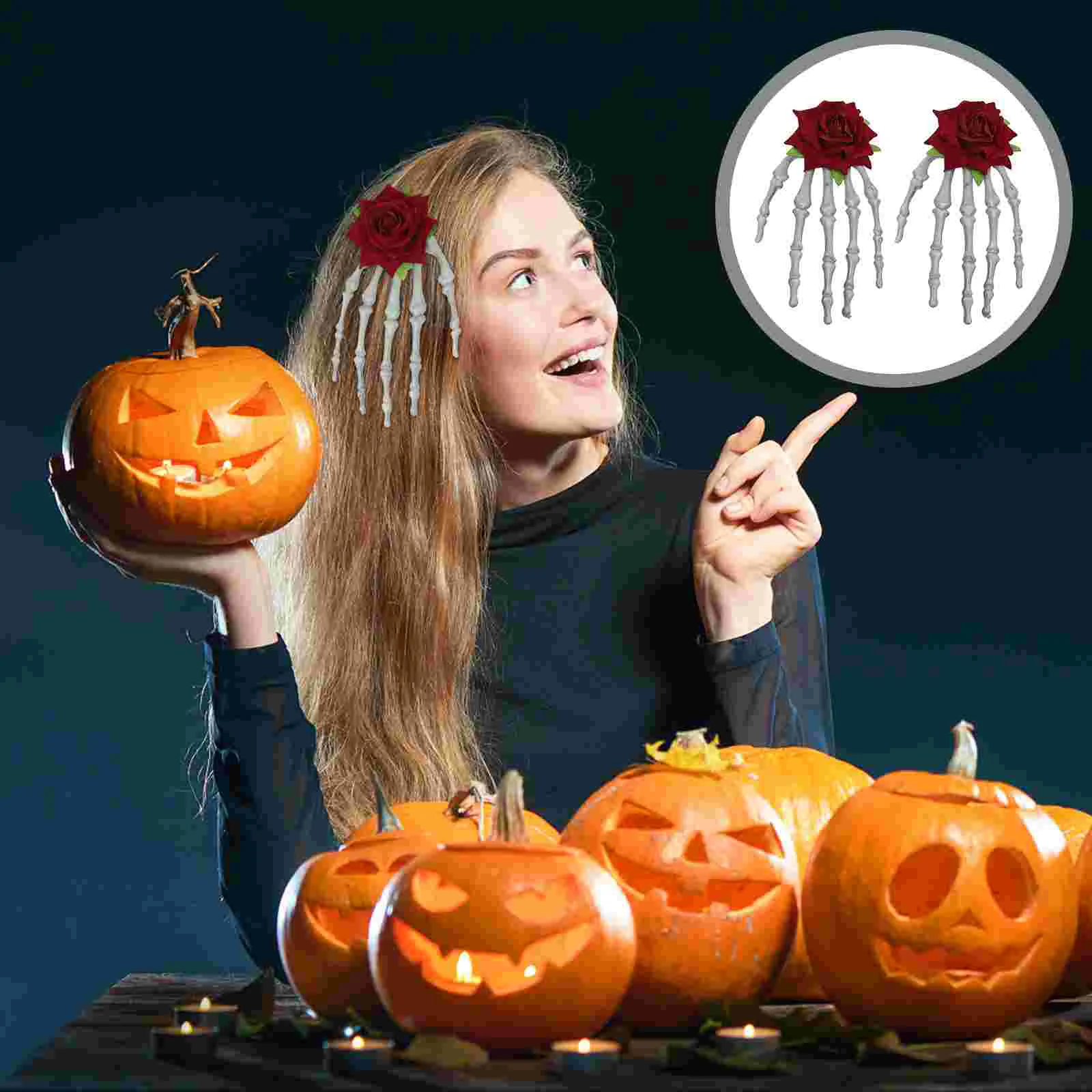 

2 шт., заколки для волос в виде роз