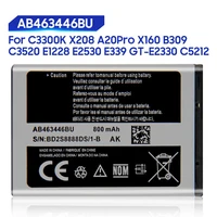 replacement battery for samsung x520 f258 e878 s139 m628 e1200m e1228 x160 rechargeable ab043446be ab463446bu 800mah