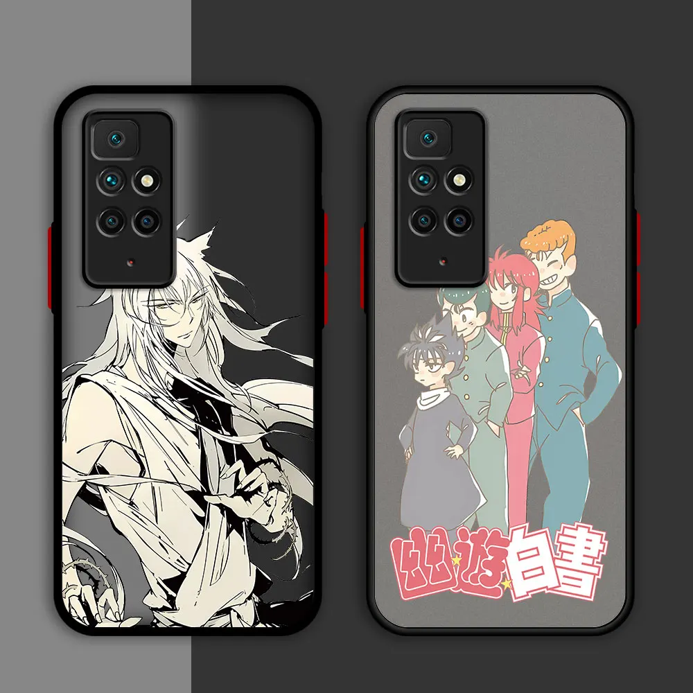 Ударопрочный чехол с рисунком аниме YuYu Hakusho чехол для телефона для Redmi 9A 12C 10 9 9C A1 9T K40 Pro 10C A2