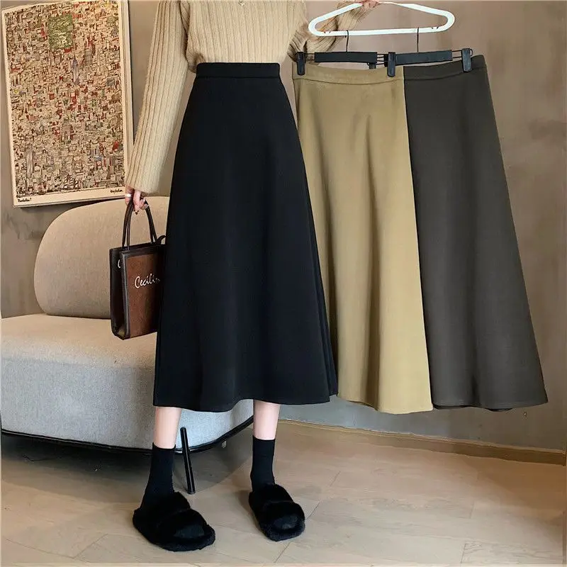 

Женская одежда, свободная юбка с высокой талией, осень 2023