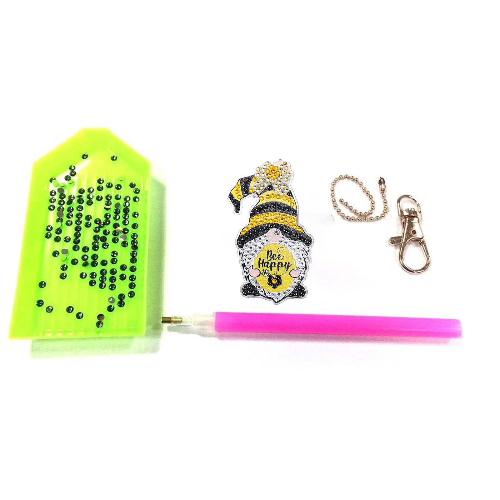 4/5 шт. сделай сам брелок с картиной из страз Пасхальный кролик бриллиантовая