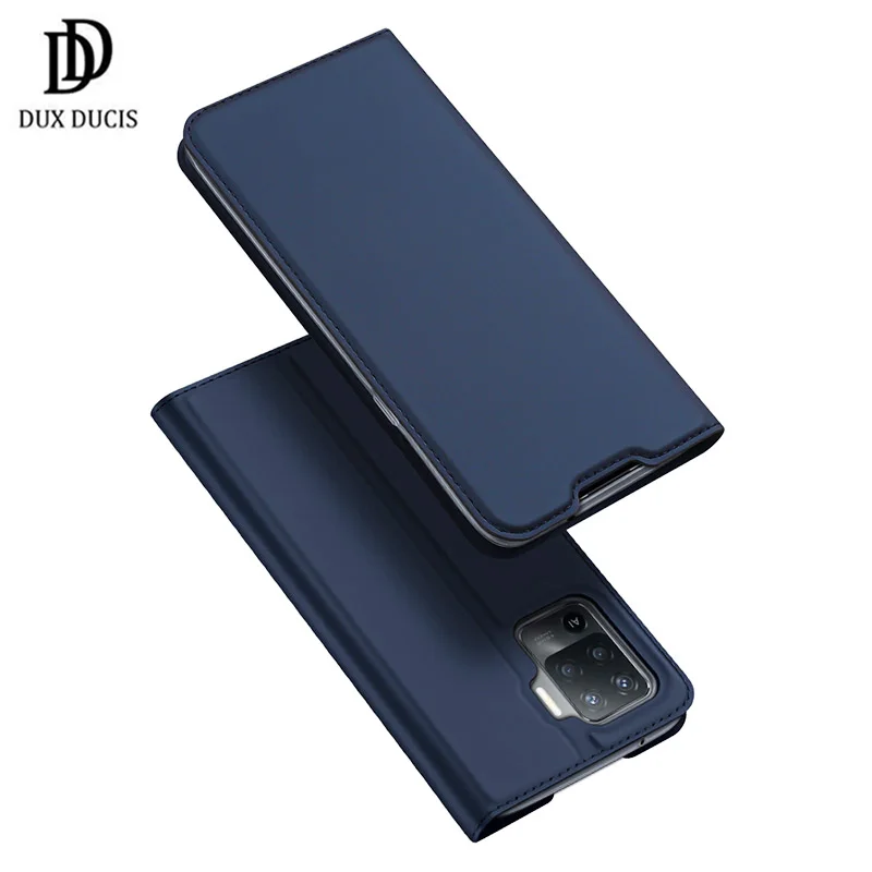 

For OPPO Reno 5 Lite Case Magnetic Leather Soft Tpu Flip Wallet Stand Cover with Card Slot For OPPO A94 F19 Pro DUX DUCIS