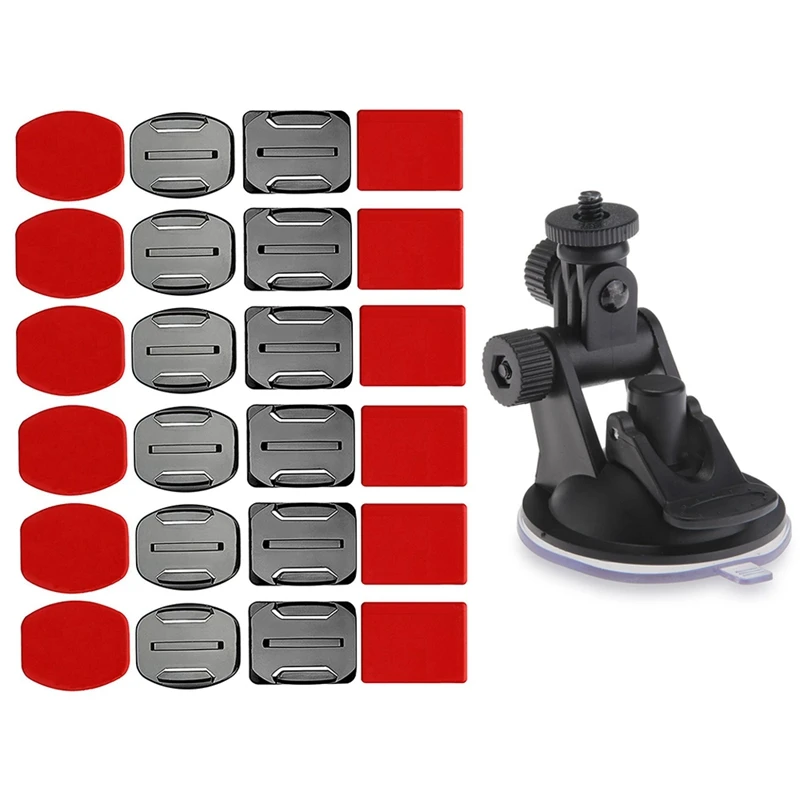 

JABS Suction Fixing Holder Car Mount With Helmet Accessories Kit Set 12X Surface Mounts + 12X Sticker Pads