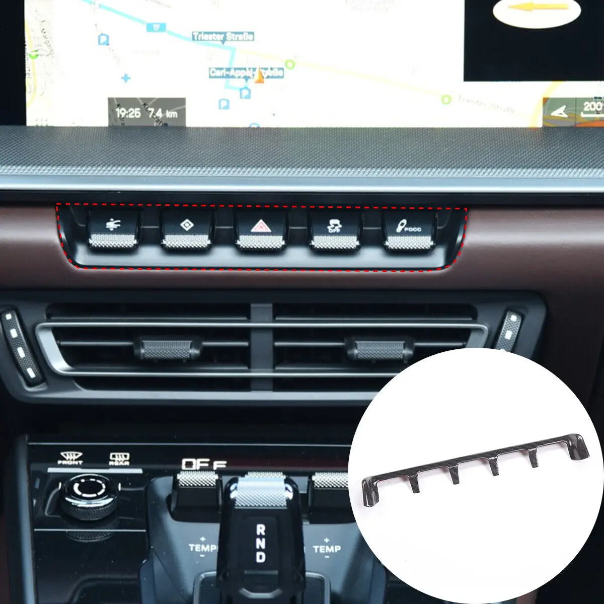 Внутренняя отделка из углеродного волокна для автомобиля задняя панель