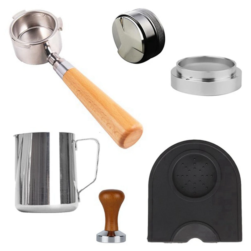 

Espresso Coffee Sets Coffee Bottomless Portafilter for Delonghi Filter 51MM Stainless Steel Filter Basket Accessories