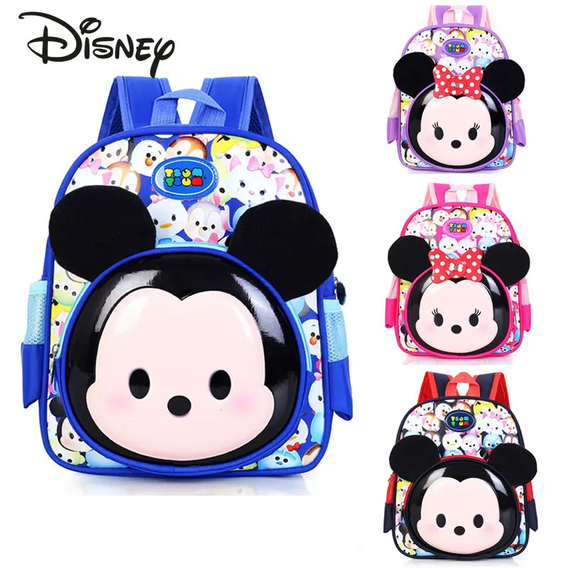 Disney Mickey Minnie New Children's School Bag Cartoon Cute Children's Backpack 3D High Quality Fashion Casual Girls' Backpack