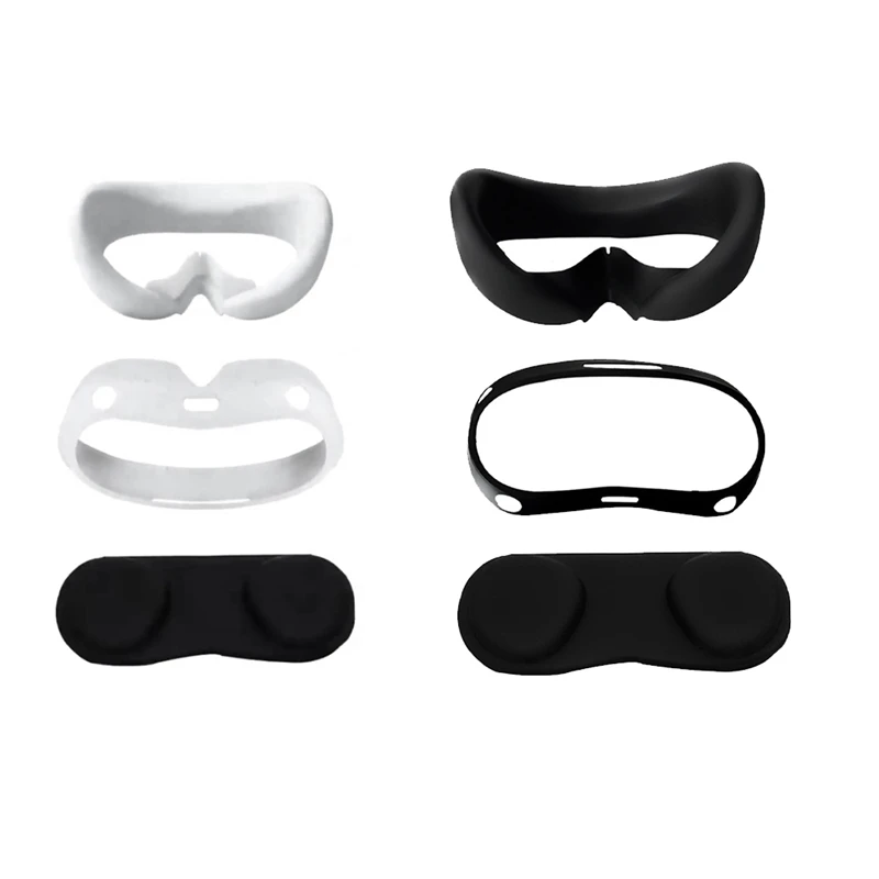 

For PICO 4 Soft Silicone Protective Cover +Face Mask+Dust Cover For Pico (White)