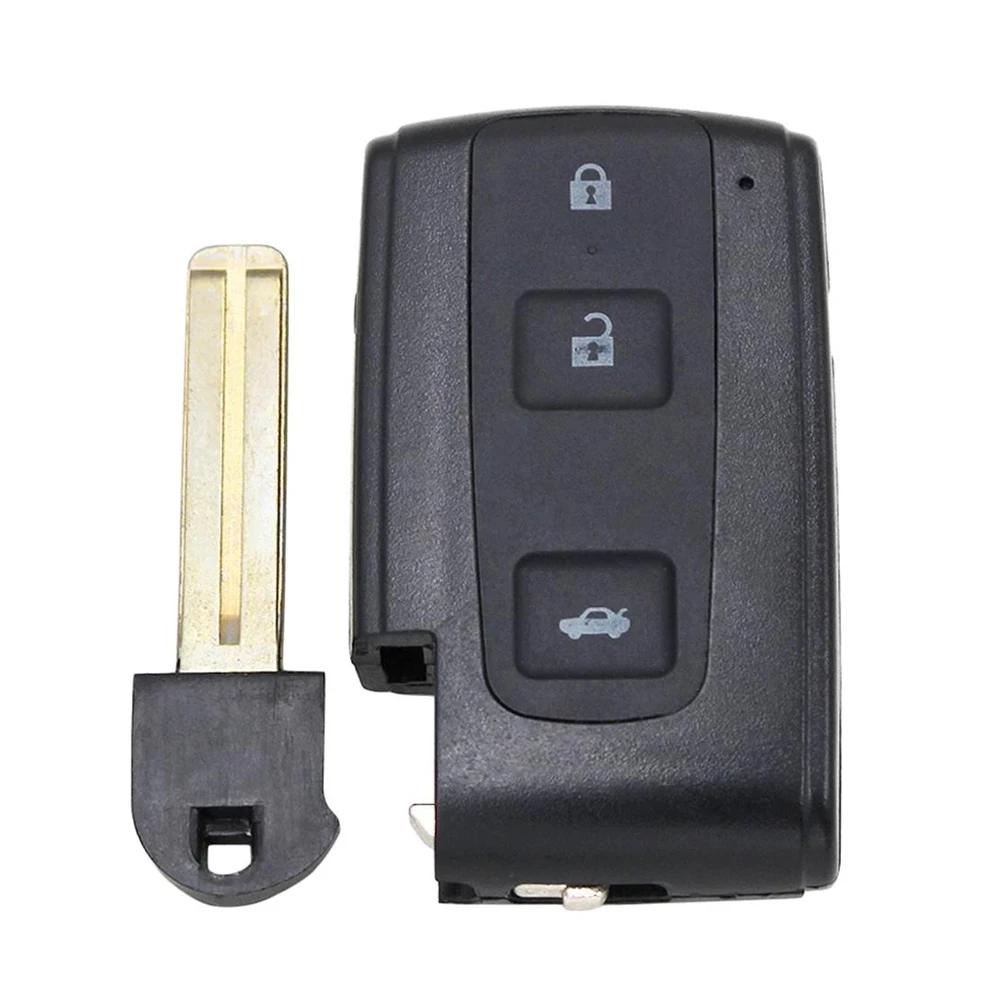 

XNRKEY 2/3 кнопочный удаленный смарт-ключ для автомобиля, корпус для Toyota Prius 2004 2005 2006 2007 2008 2009, необрезанное лезвие, запасная детская крышка