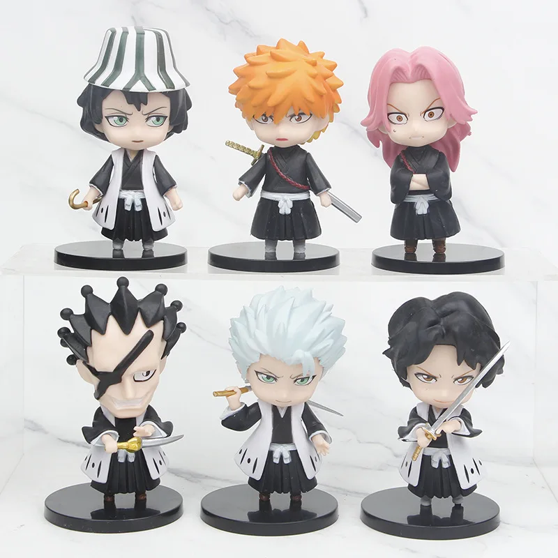 Bleach Rukia Kuchiki Kurosaki Ichigo Hitsugaya Toushirou ПВХ статуя фигурка стол Коллекционная модель